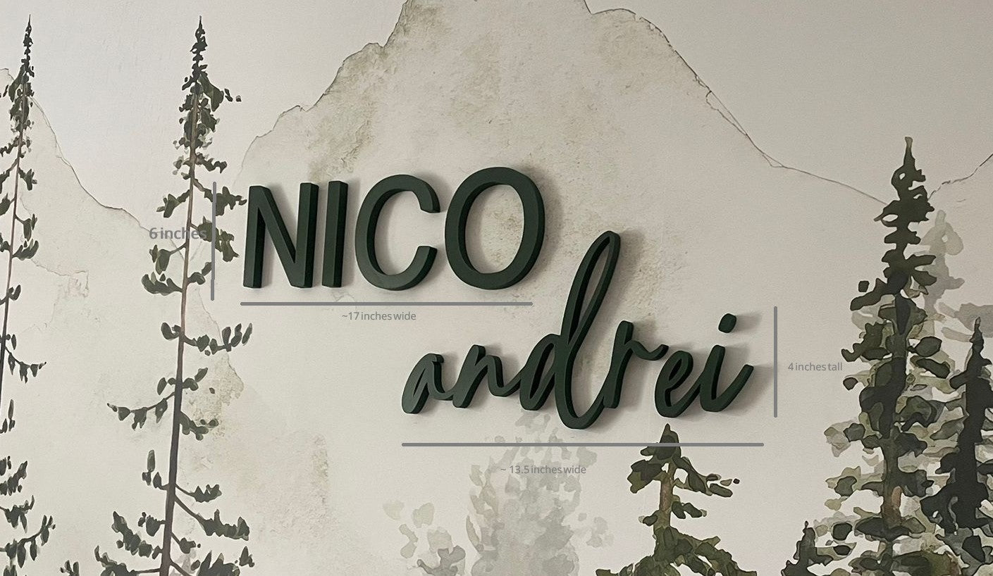 Custom Name Sign – 3D Printed | Personalized Wall Decor